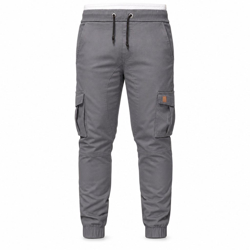 (🔥 Köp 2 – Spara mer!) Kvinnors lediga enfärgade cargo-joggers-10