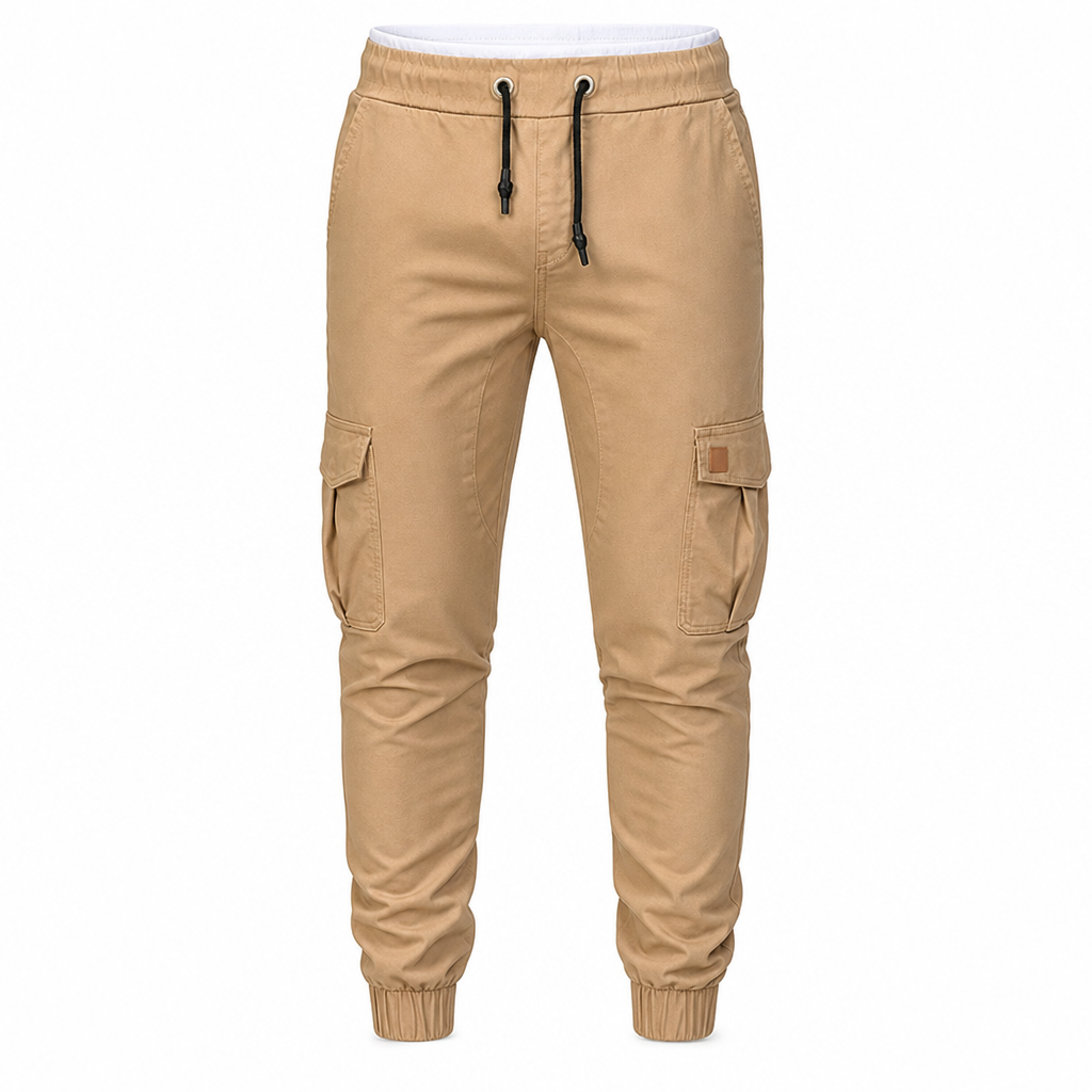 (🔥 Köp 2 – Spara mer!) Kvinnors lediga enfärgade cargo-joggers-12