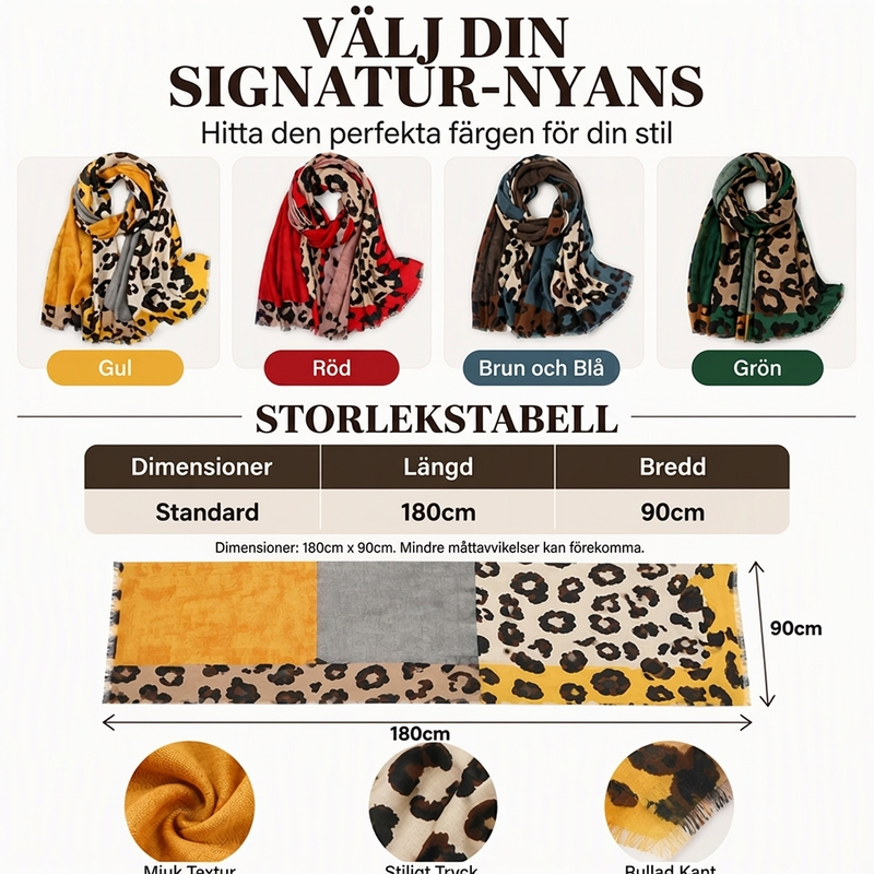 🐆Mångsidig lättvikts schal med leopardmönster🔥❄️-2
