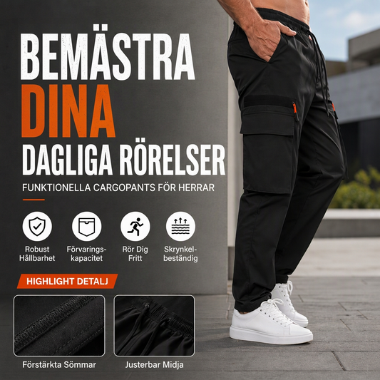 👖 Avslappnade cargobyxor för män med flera fickor – bekväma, mångsidiga, praktiska, perfekta för vardag och utomhus! ✨