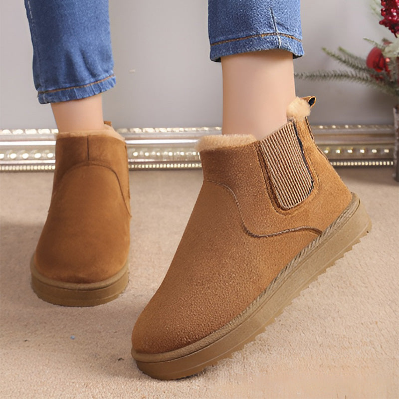 👢 Varma snöstövlar för kvinnor med tjock halksäker sula – vinterfodrade, lätta och bekväma, perfekta för snö och is, nu till halva priset! ✨-3