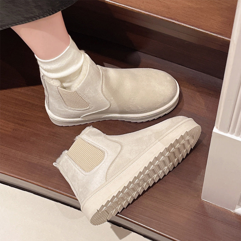 👢 Varma snöstövlar för kvinnor med tjock halksäker sula – vinterfodrade, lätta och bekväma, perfekta för snö och is, nu till halva priset! ✨-5