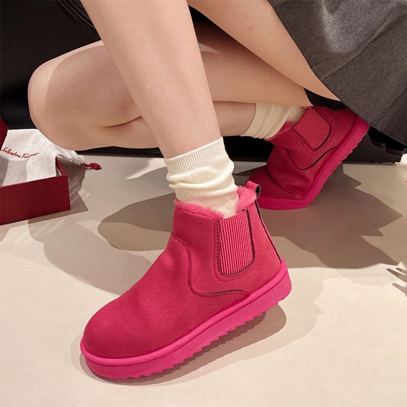 👢 Varma snöstövlar för kvinnor med tjock halksäker sula – vinterfodrade, lätta och bekväma, perfekta för snö och is, nu till halva priset! ✨-8