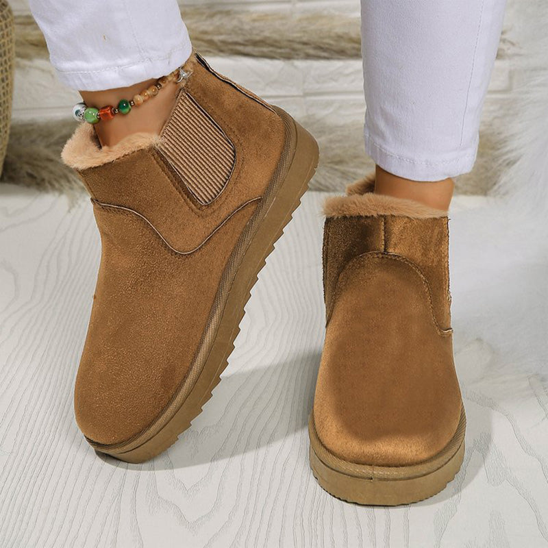 👢 Varma snöstövlar för kvinnor med tjock halksäker sula – vinterfodrade, lätta och bekväma, perfekta för snö och is, nu till halva priset! ✨-12