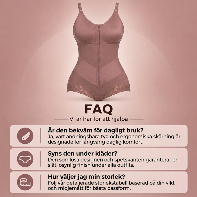 ✨ Smickrande passform 💖 Shapewear-bodysuit för damer i stora storlekar – bekväm magkontroll, stöd och en slät silhuett 👗-6