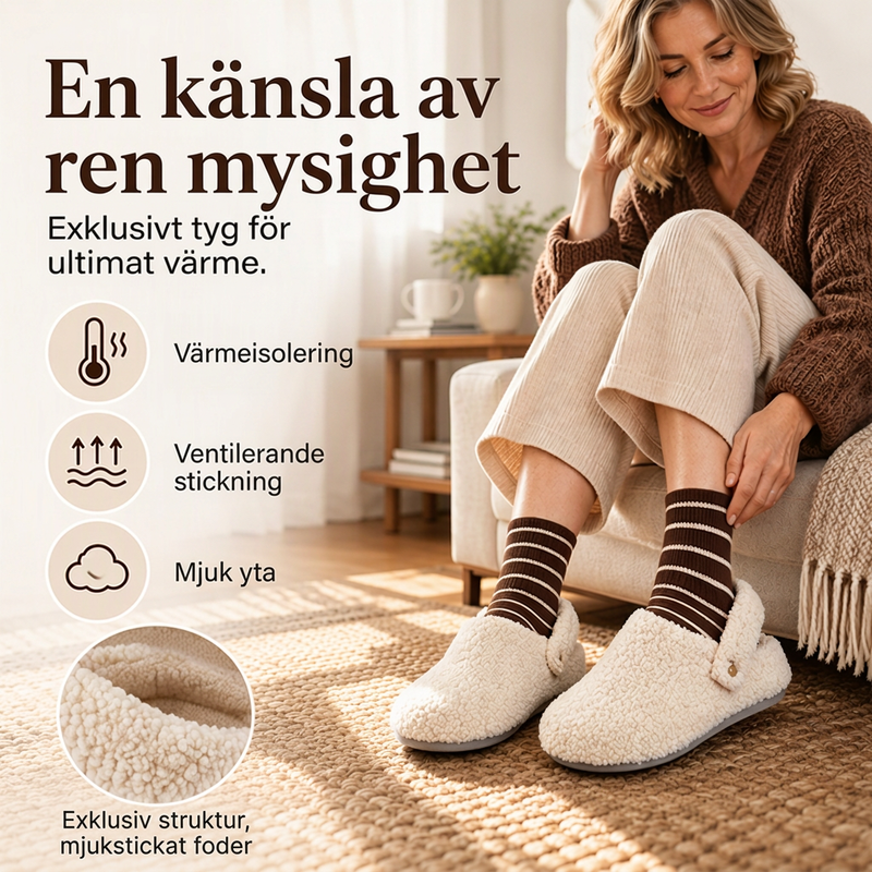 🔥50 % rabatt! Täta tå-slippers i fuskpäls för kvinnor-3