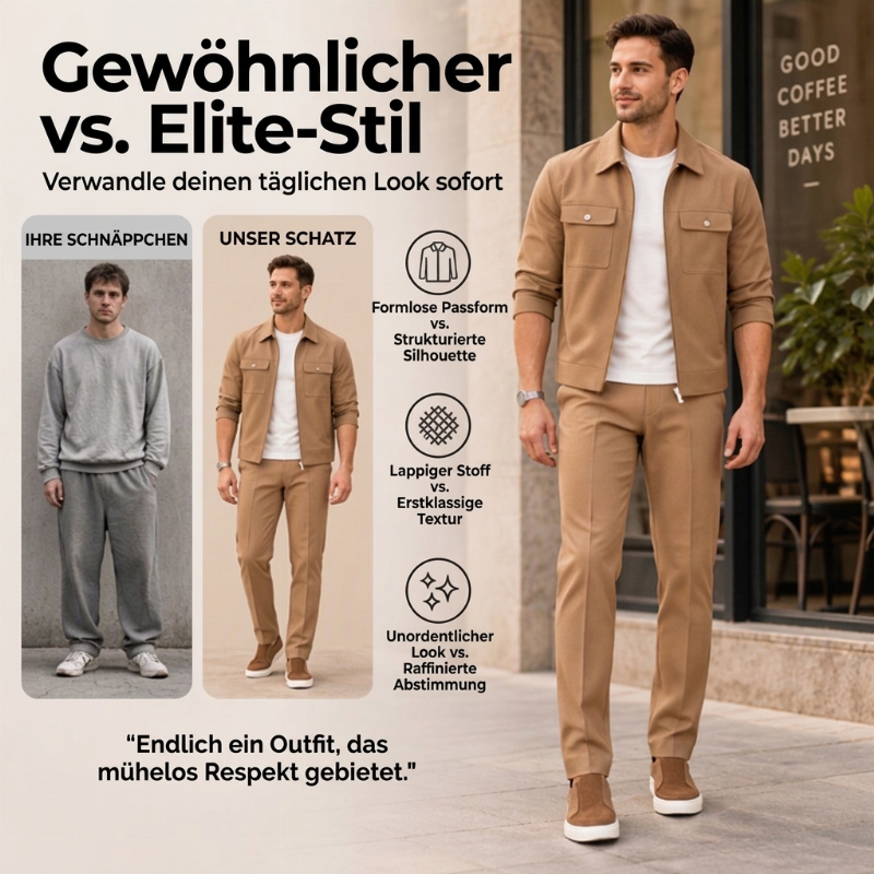 Lässiger, stilvoller Herren-Anzug – Jacke & Hose, bequem & vielseitig-5