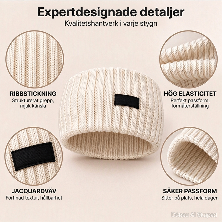🔥Köp 1 Få 2 Gratis ✨ Brett, ribbstickat pannband – mjukt, varmt och sportigt för kalla dagar ❄️-1