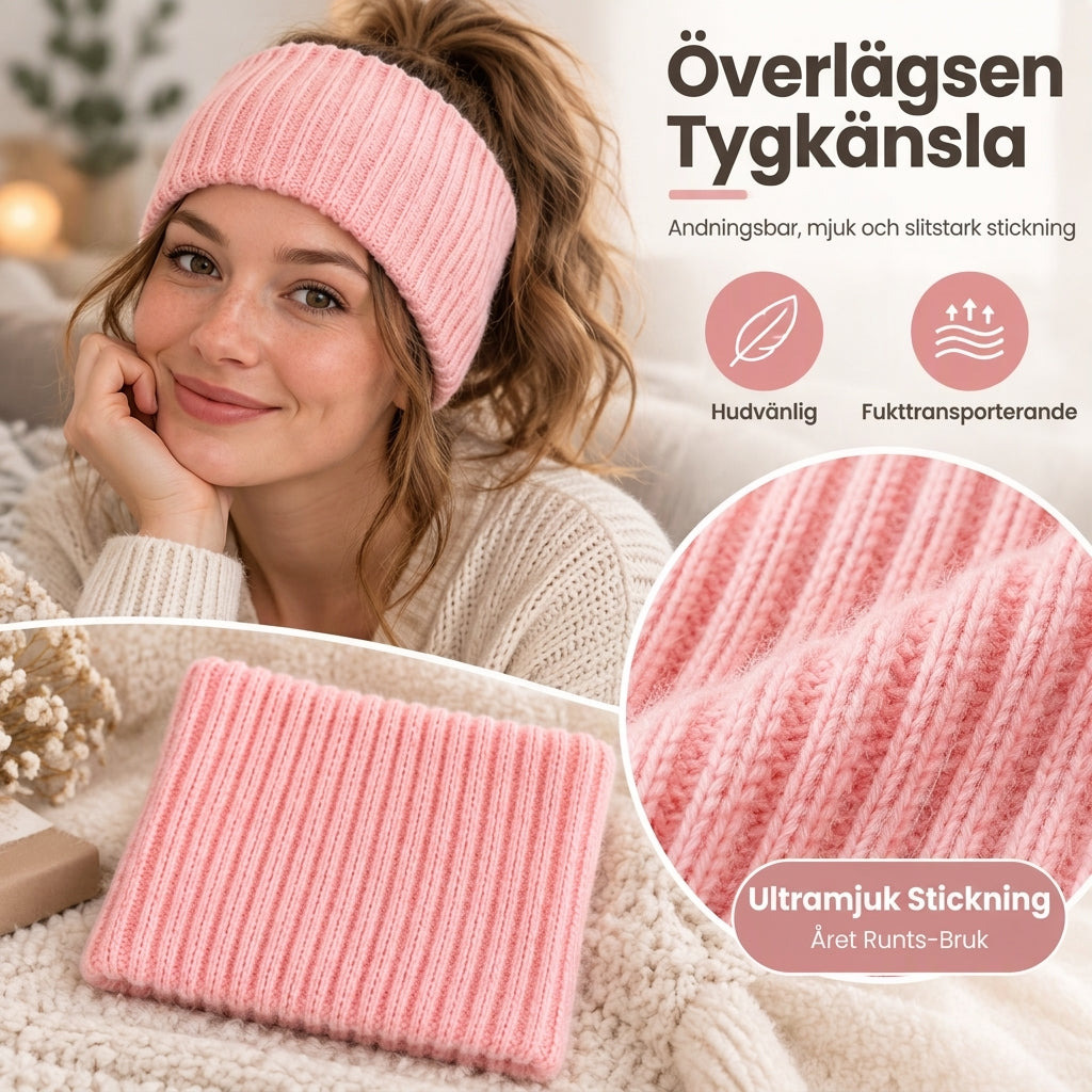 🔥Köp 1 Få 2 Gratis ✨ Brett, ribbstickat pannband – mjukt, varmt och sportigt för kalla dagar ❄️-3