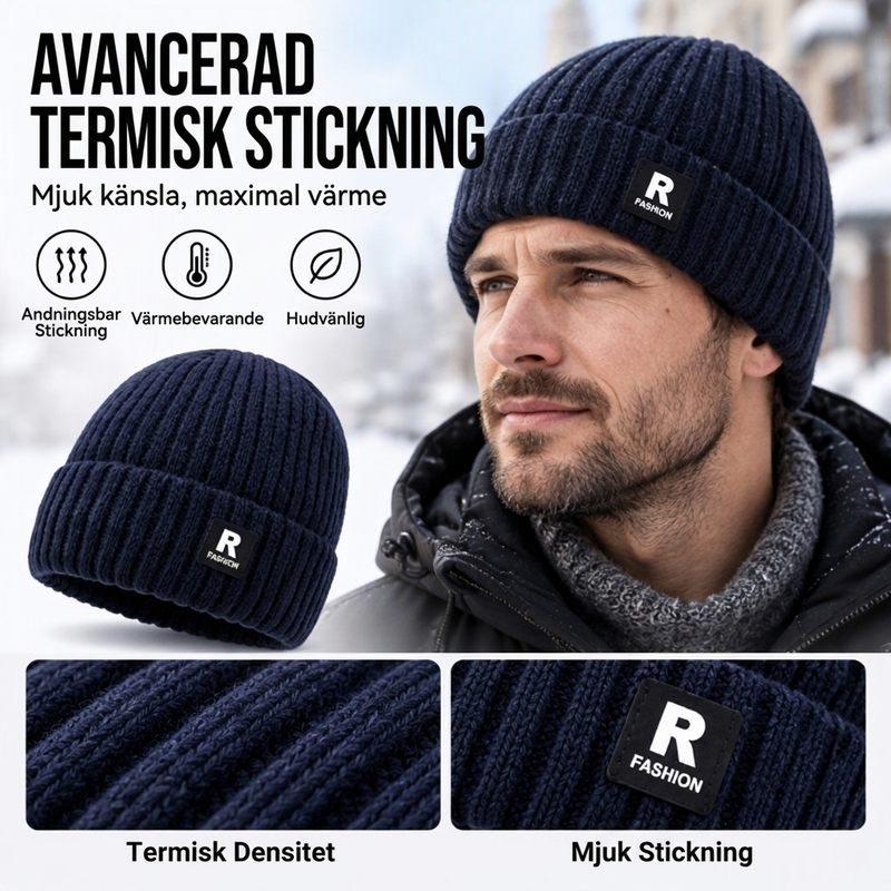 🧢 Lösstickad varm mössa för män – mjuk, bekväm och perfekt för kalla höst- och vinterdagar! ✨-3