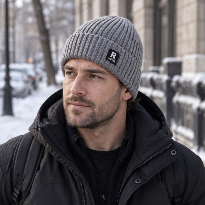 🧢 Lösstickad varm mössa för män – mjuk, bekväm och perfekt för kalla höst- och vinterdagar! ✨-7
