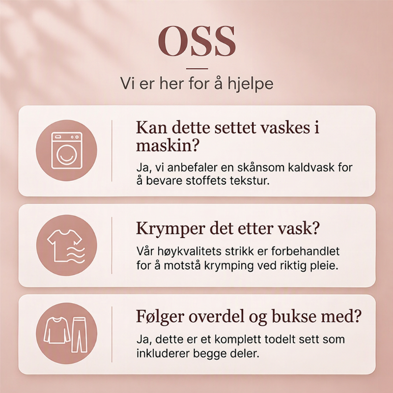 Mysigt och varmt pyjamas-set i korallfärgad sammet för kvinnor🔥❄️-8