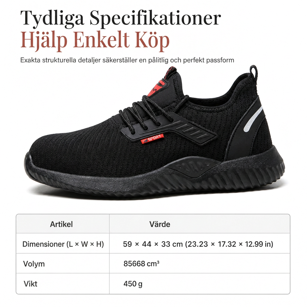 Herrar säkerhetsskor med stålhätta, andningsbara arbetsstövlar, lätta, punkteringsskyddade skyddsskor-7