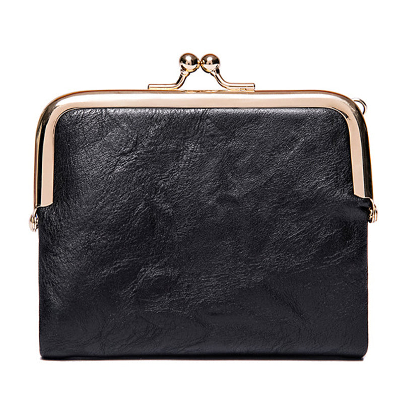 👛 Vintageplånbok med kisslås och flera kortfack – rymlig, elegant och praktisk, perfekt för vardag och fest! ✨-12