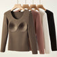 🍂Autumn Promotion 50%💕Women's Thermal Underwear Set with Shelf Bra-6