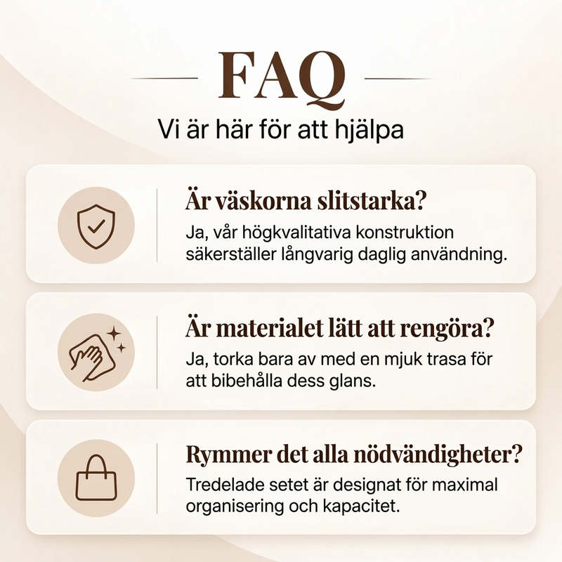 🔥50 % rabatt! Handväska med krokodilmönster, 3-delars set-9