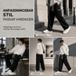 🤎✨Corduroy-cargobyxor för herrar med avslappnad passform, lediga, vidbyxor i corduroy👖-5