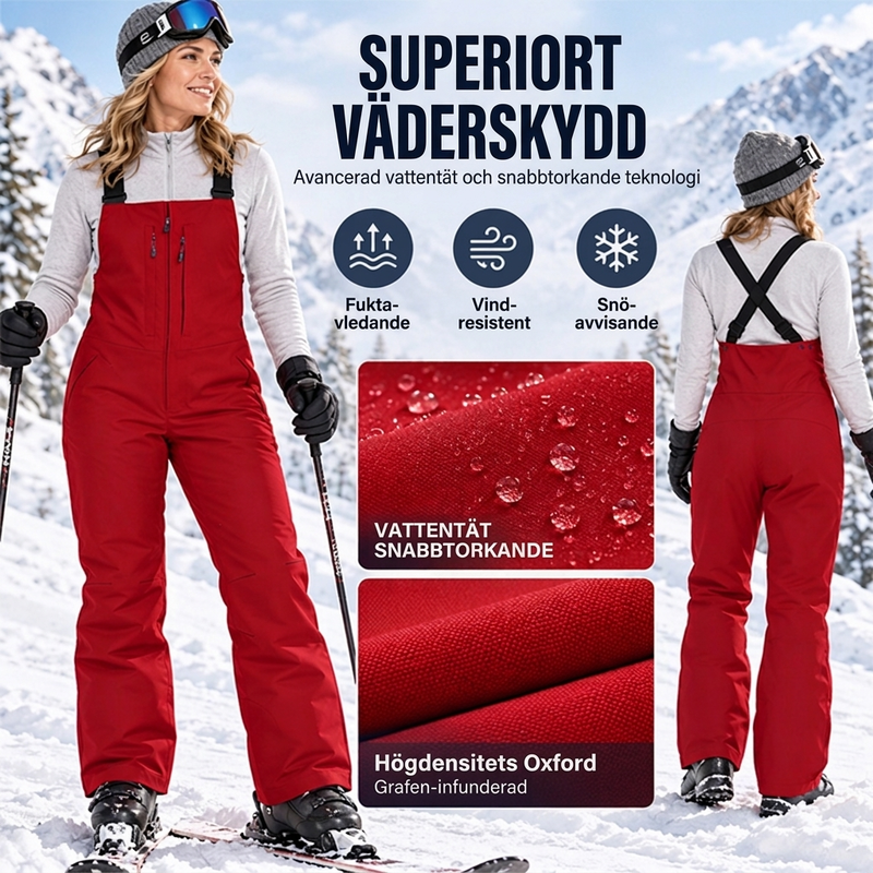 🖤Black Friday – Förhandstillgång: 50 % Rabatt❄️ Vattentäta skibyxor i bib-stil, unisex – varma, bekväma och skyddande, perfekta för skidåkning och vinter, nu till halva priset! ✨-3