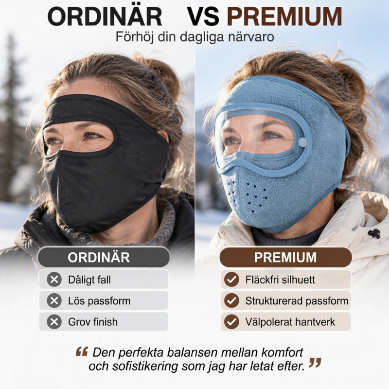 ❄️ Vintervindtät varm ansiktsmask med HD-skyddsglasögon – skyddar mot kyla och vind, perfekt för skidåkning och utomhus! 🥽✨-3