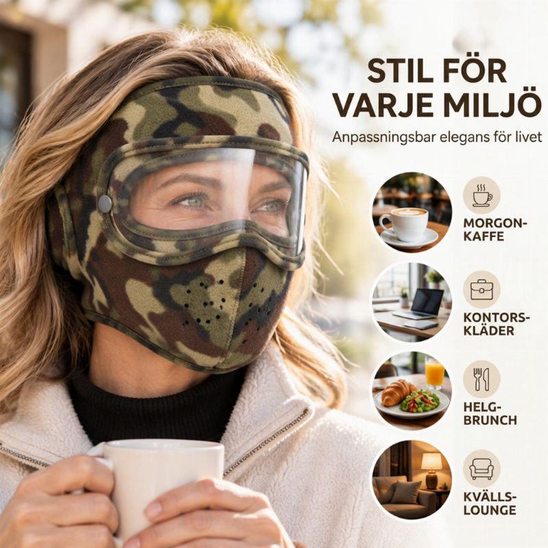 ❄️ Vintervindtät varm ansiktsmask med HD-skyddsglasögon – skyddar mot kyla och vind, perfekt för skidåkning och utomhus! 🥽✨-5