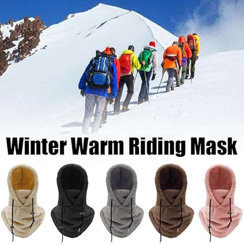 🔥Unisex varmt skjerf med skihette🧣-4