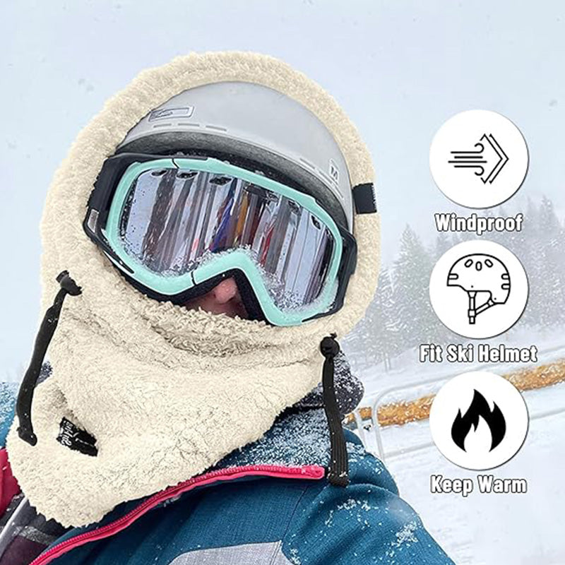 🔥Unisex varmt skjerf med skihette🧣-6
