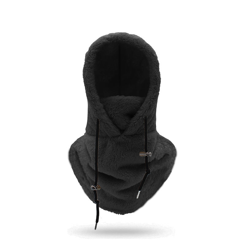 🔥Unisex varmt skjerf med skihette🧣-7