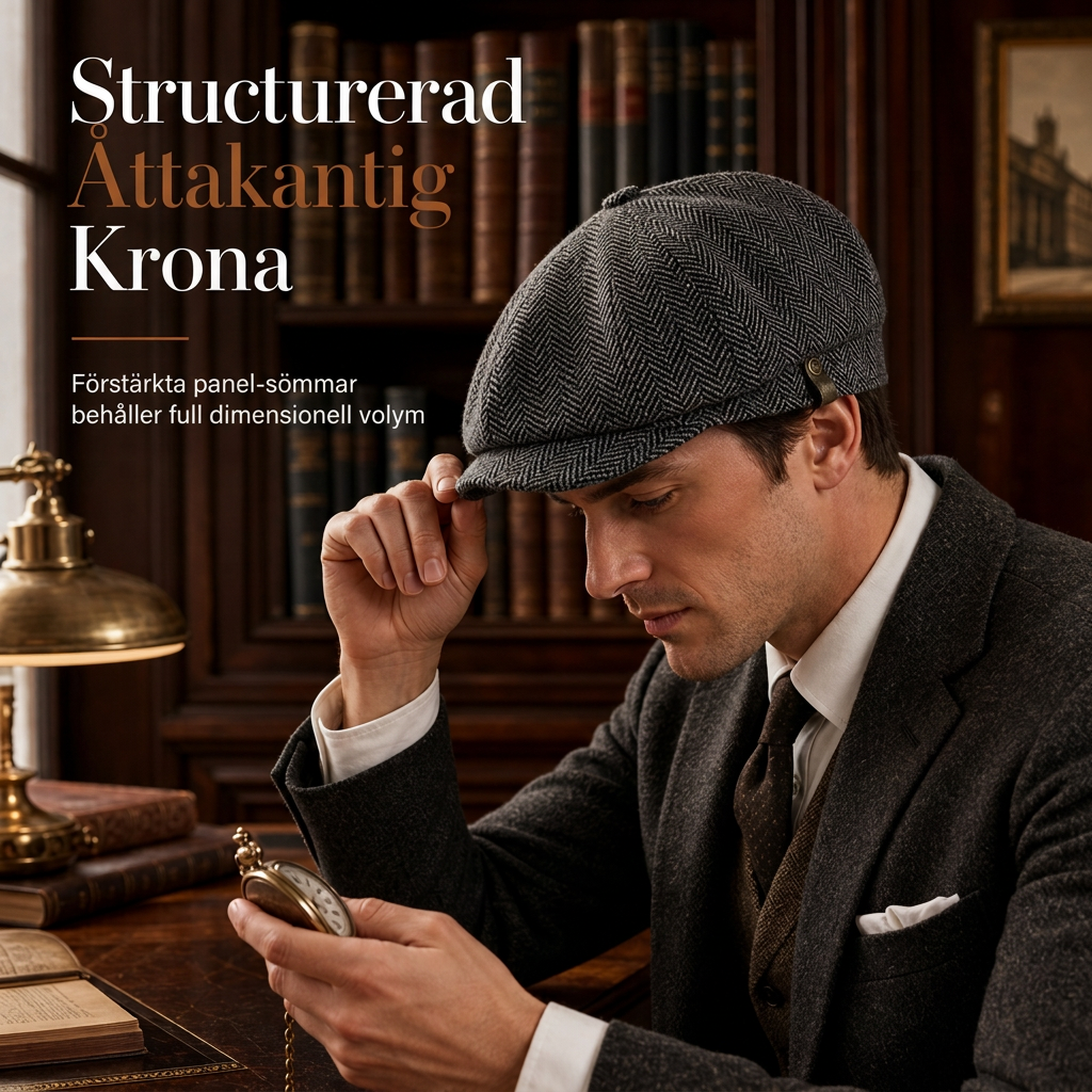 🧢 Vintage brittisk stil tidningspojkskeps för män och kvinnor, klassisk avslappnad flat cap, åttakantig basker-1