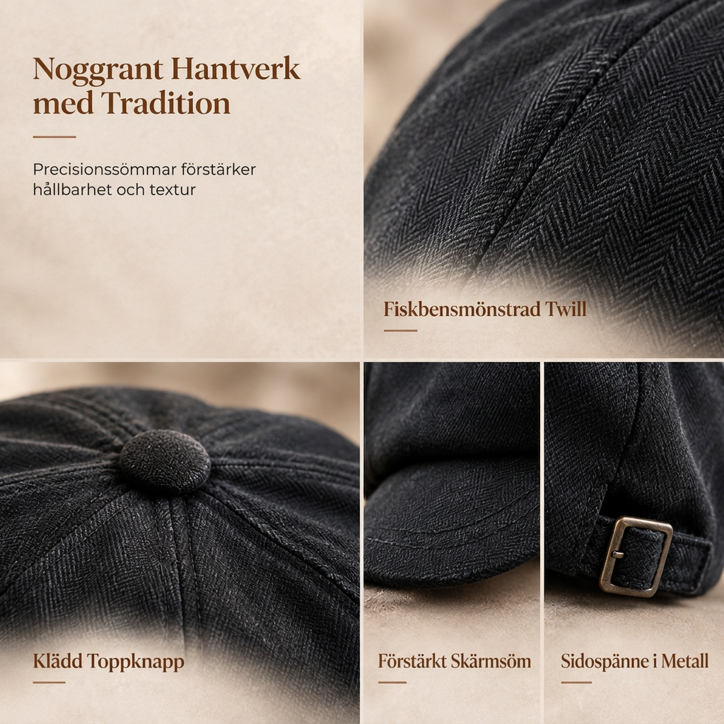 🧢 Vintage brittisk stil tidningspojkskeps för män och kvinnor, klassisk avslappnad flat cap, åttakantig basker-3