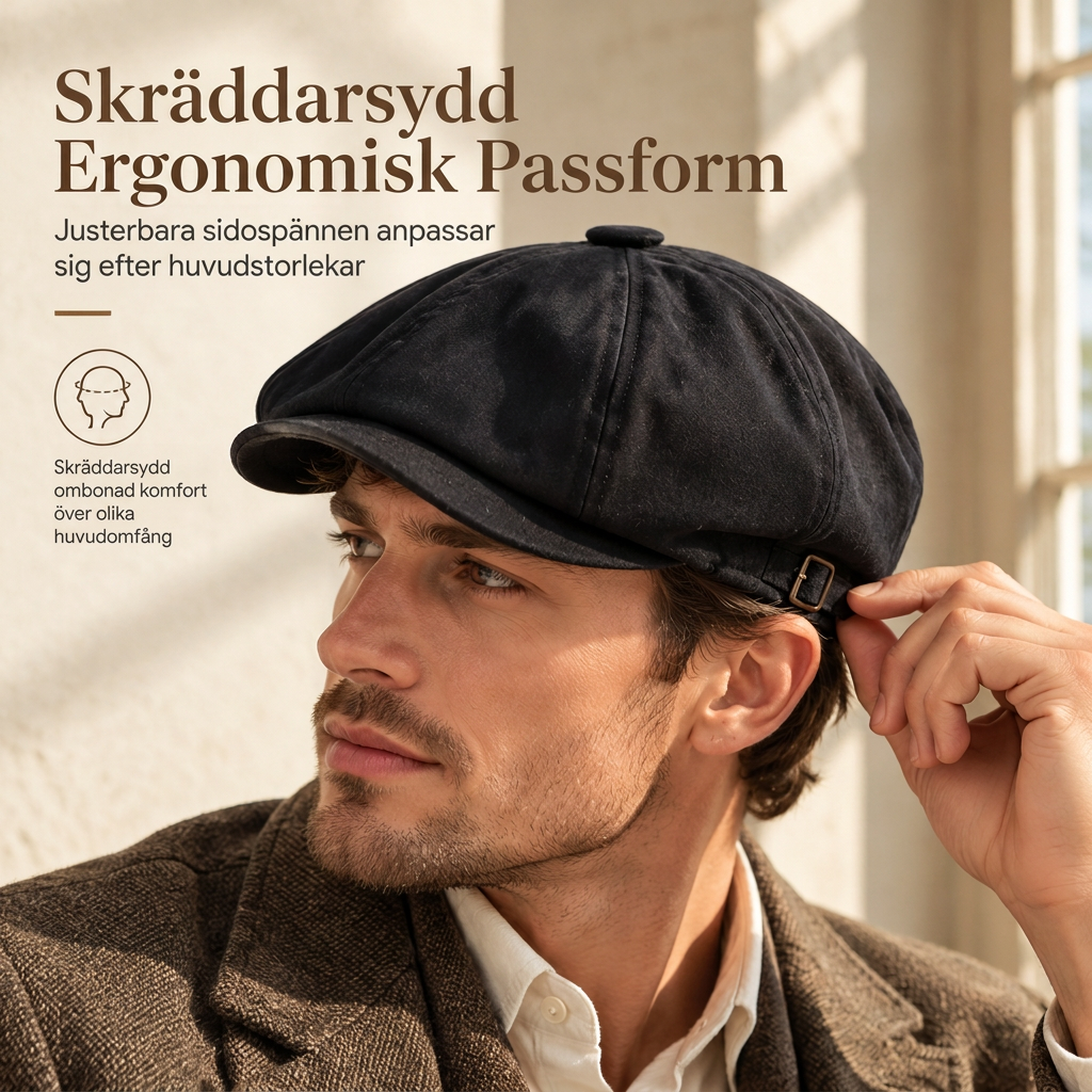 🧢 Vintage brittisk stil tidningspojkskeps för män och kvinnor, klassisk avslappnad flat cap, åttakantig basker-4