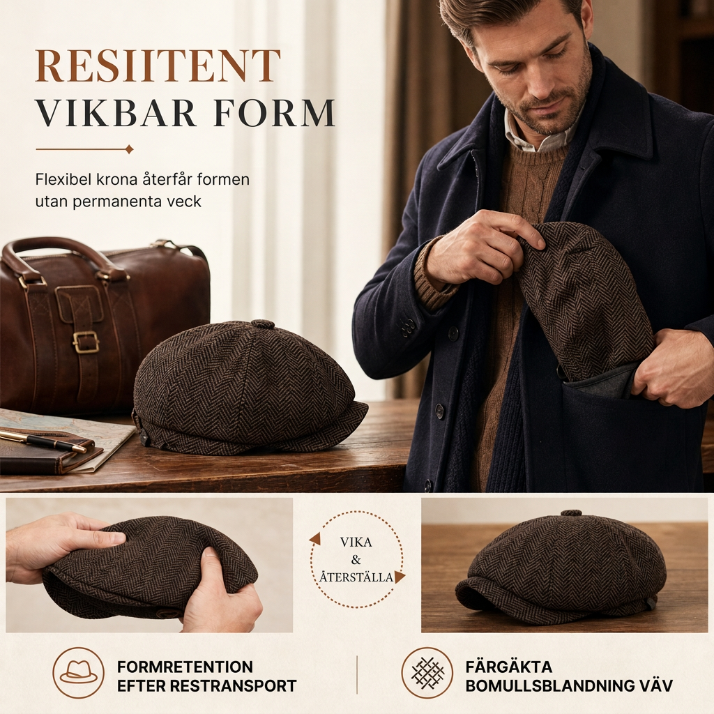 🧢 Vintage brittisk stil tidningspojkskeps för män och kvinnor, klassisk avslappnad flat cap, åttakantig basker-6