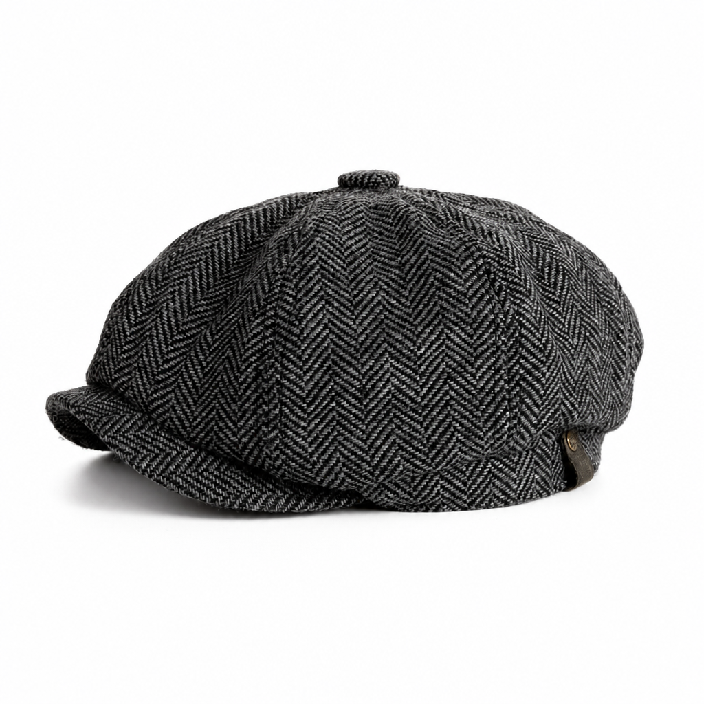 🧢 Vintage brittisk stil tidningspojkskeps för män och kvinnor, klassisk avslappnad flat cap, åttakantig basker-10