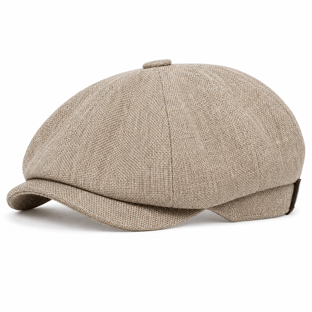 🧢 Vintage brittisk stil tidningspojkskeps för män och kvinnor, klassisk avslappnad flat cap, åttakantig basker-17