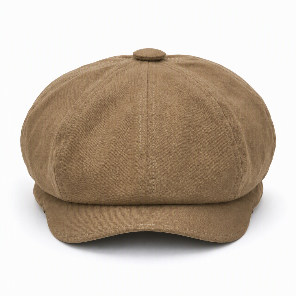🧢 Vintage brittisk stil tidningspojkskeps för män och kvinnor, klassisk avslappnad flat cap, åttakantig basker-22