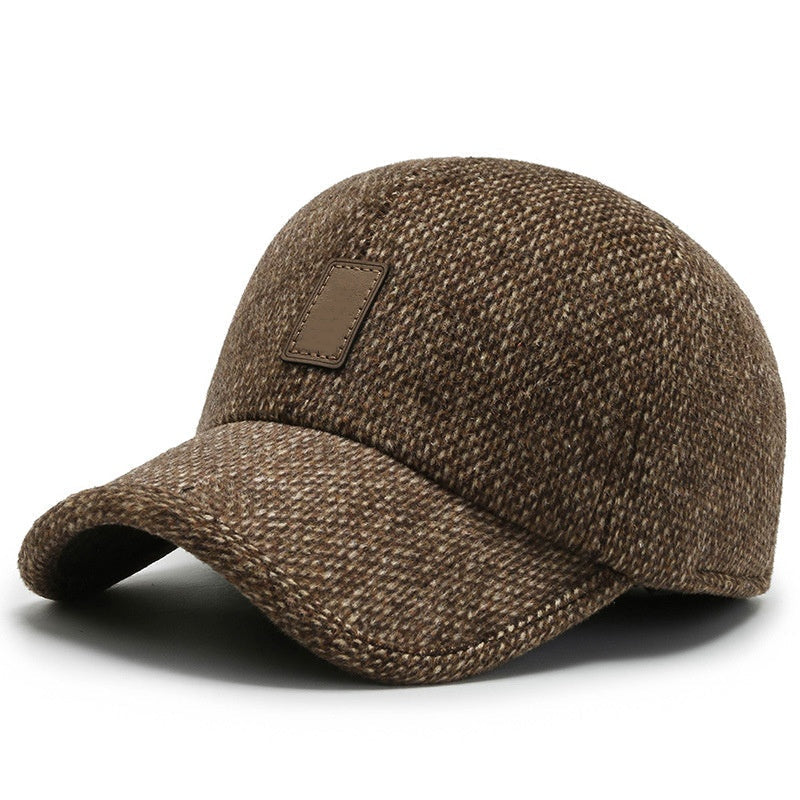 🧢 Klassisk vinterkeps för män med dolda öronlappar – Värmer i minusgrader-11