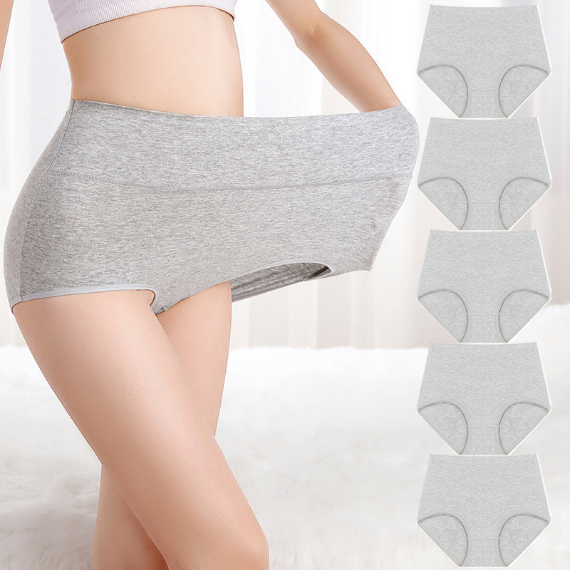 🌸 5-pack Bekväma damtrosor med hög midja – Formar magen och andas mjukt-15