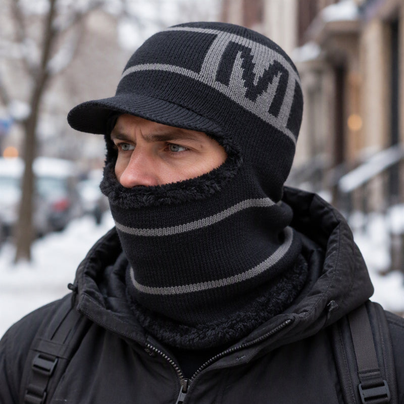✨ Stickad mössa för män, varm för vintern — passar till allt ❄️-8