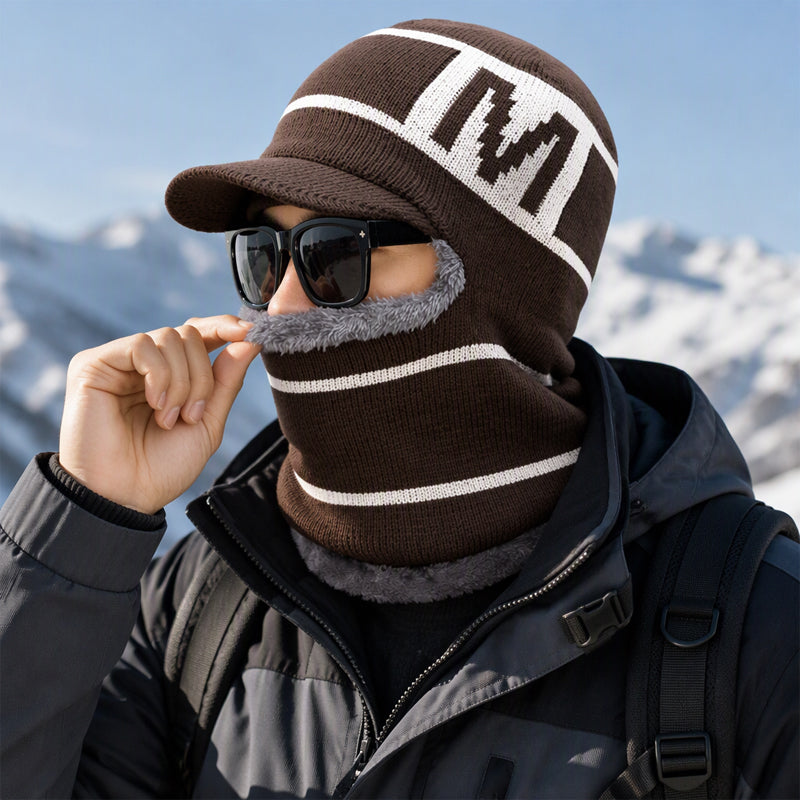 ✨ Stickad mössa för män, varm för vintern — passar till allt ❄️-6