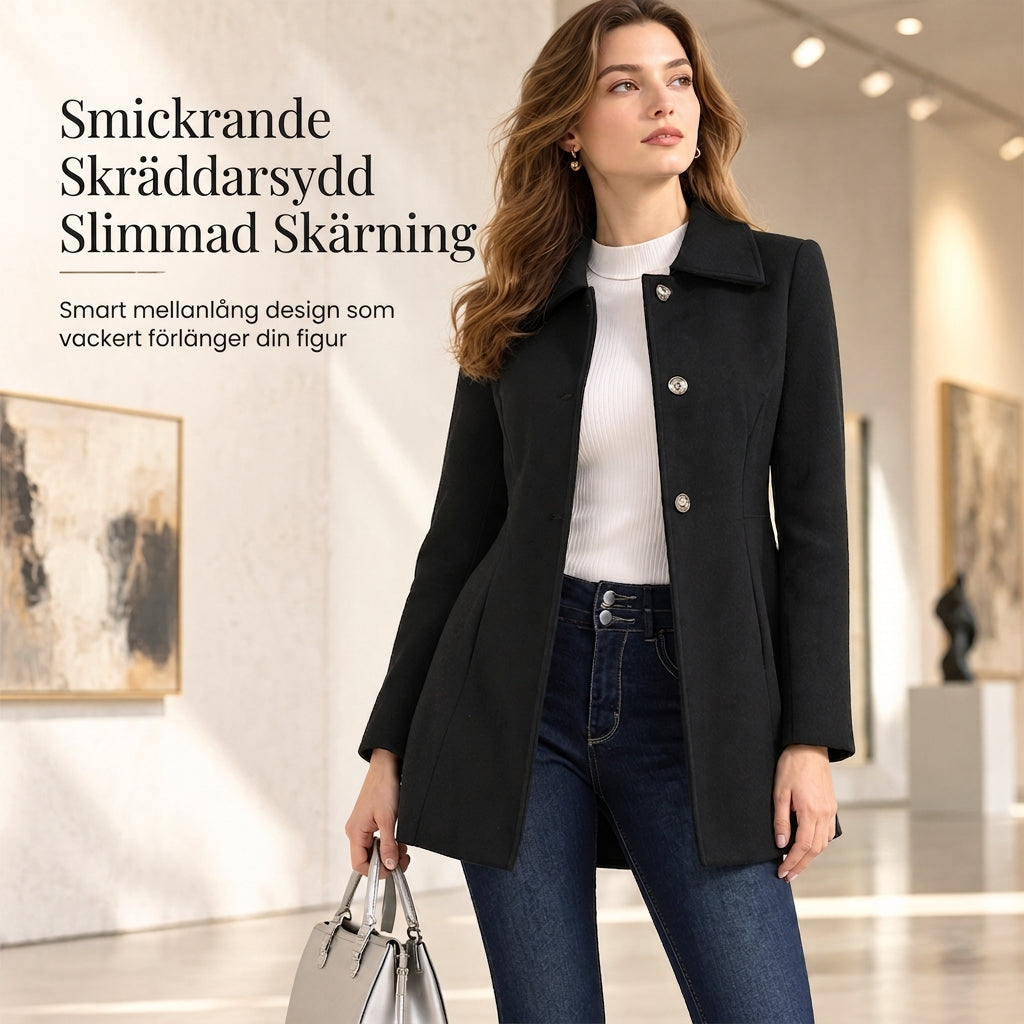 🚚 Fri frakt på just den här produkten!  📢🎉50 % rabatt!!!🛍️✨Elegant trenchcoat i medeltida rutmönster för damer, perfekt för både höst och vinter-3