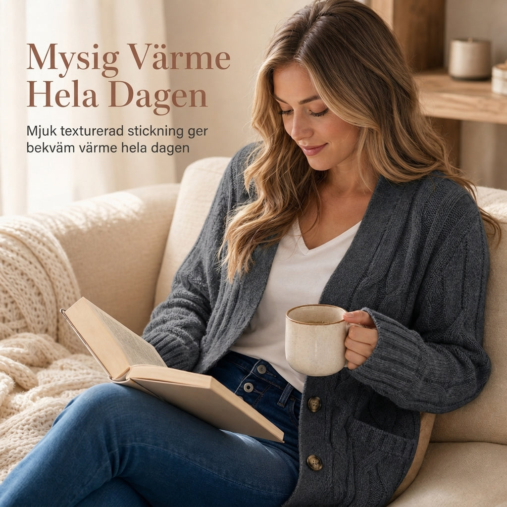 🍂 50 % RABATT! 🔥 Midi-tröja i stickat för dam – mjukt och varmt tyg, perfekt för höstlooker 👗✨-3