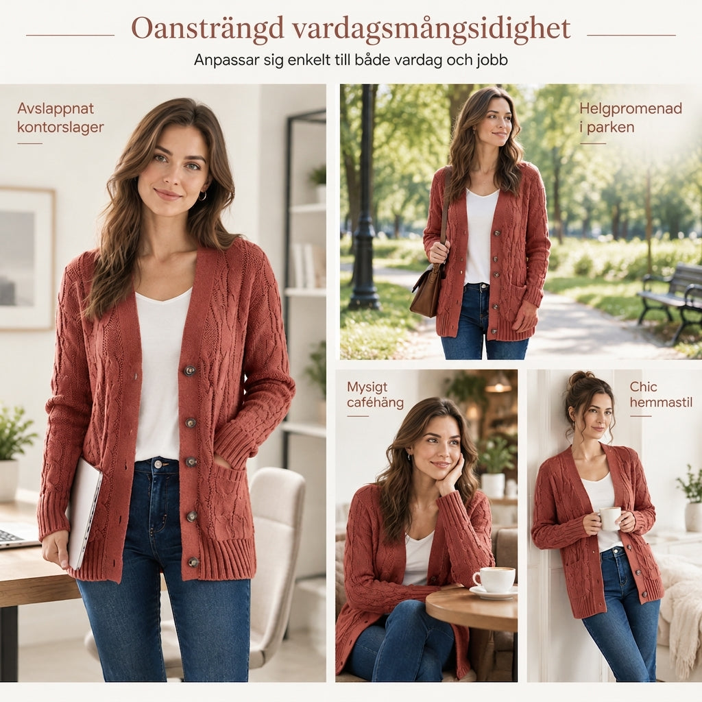 🍂 50 % RABATT! 🔥 Midi-tröja i stickat för dam – mjukt och varmt tyg, perfekt för höstlooker 👗✨-6