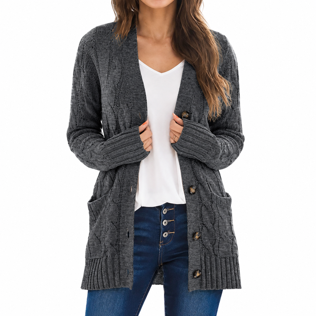 🍂 50 % RABATT! 🔥 Midi-tröja i stickat för dam – mjukt och varmt tyg, perfekt för höstlooker 👗✨-9