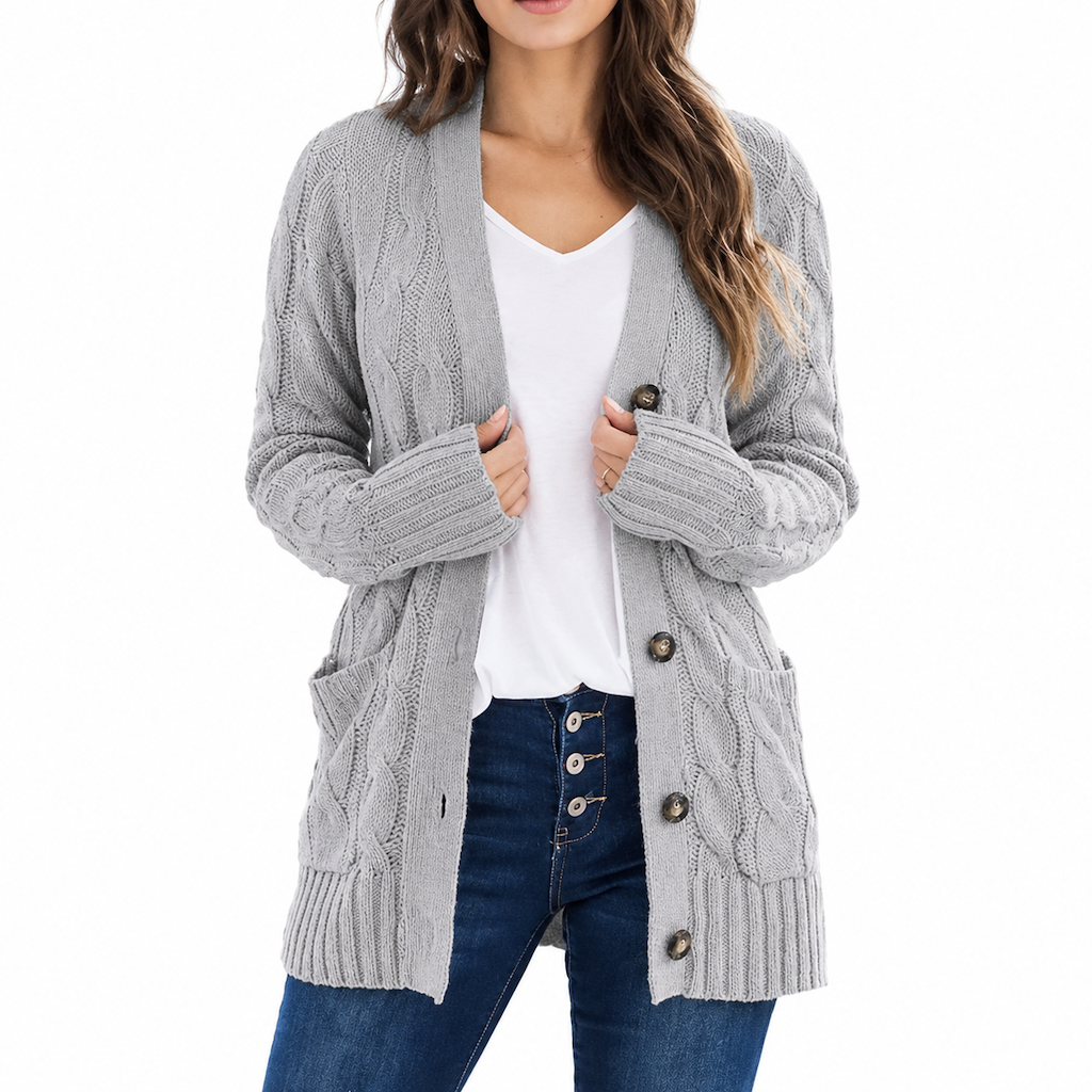 🍂 50 % RABATT! 🔥 Midi-tröja i stickat för dam – mjukt och varmt tyg, perfekt för höstlooker 👗✨-10