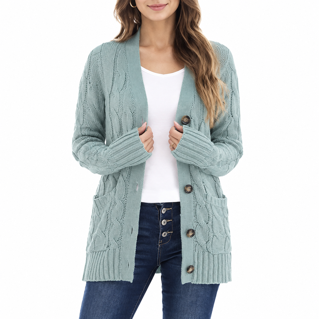 🍂 50 % RABATT! 🔥 Midi-tröja i stickat för dam – mjukt och varmt tyg, perfekt för höstlooker 👗✨-13