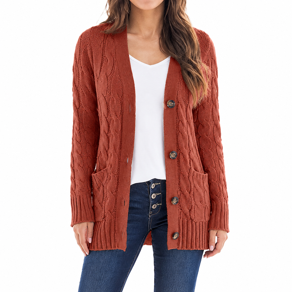 🍂 50 % RABATT! 🔥 Midi-tröja i stickat för dam – mjukt och varmt tyg, perfekt för höstlooker 👗✨-14