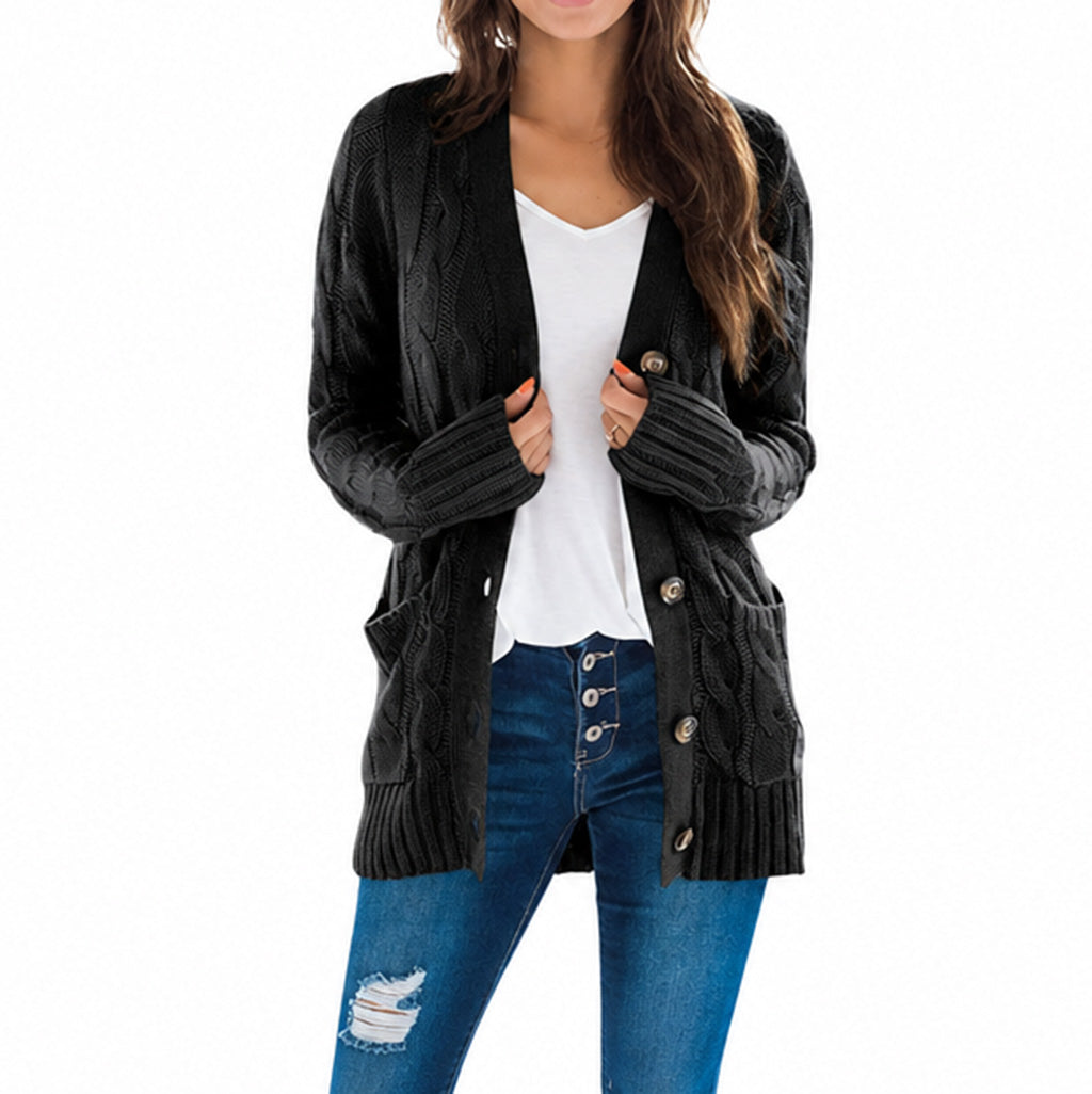 🍂 50 % RABATT! 🔥 Midi-tröja i stickat för dam – mjukt och varmt tyg, perfekt för höstlooker 👗✨-16