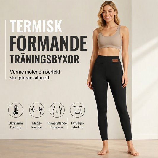 ⏰ Nedräkningen har börjat – 50 % rabatt endast i ytterligare 3 dagar! Värmande yogabyxor med hög midja för damer