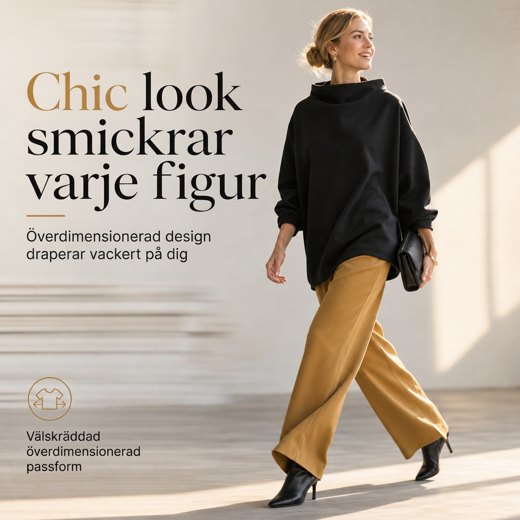 🔥En supertrendig och mångsidig topp🔥 Löst passande sweatshirt med skärhals, draperad design, nersatta axlar och långa ärmar-5