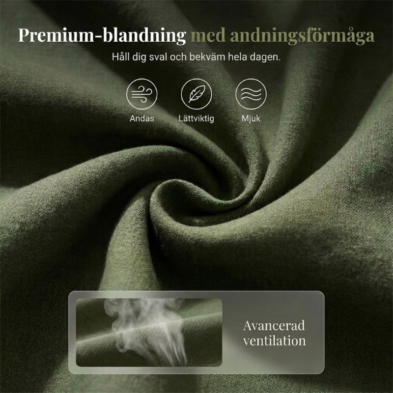 👗 Dam V-ringad tunikaklänning – ledig passform, fickor och andningsbar-1