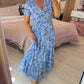 👗2024 Nowe sukienki w kwiaty z dekoltem w serek